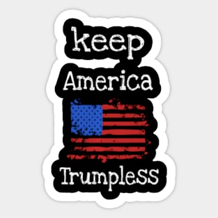 Keep America Trumpless Usa Flag Sticker